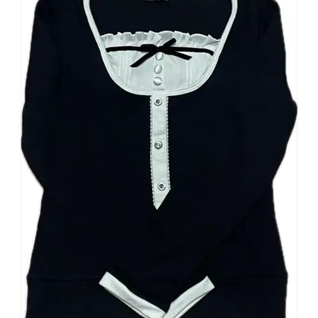 빈티지 리본 로걀탑 공겜여주