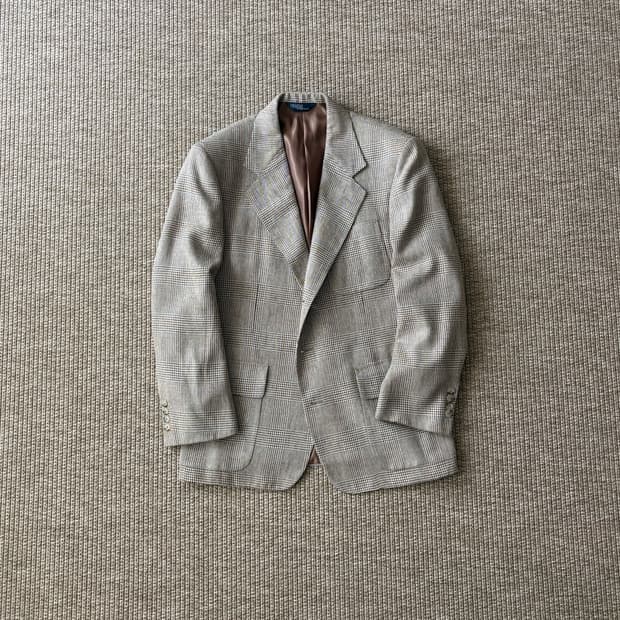 ▫️90's Polo Linen Check Jacket