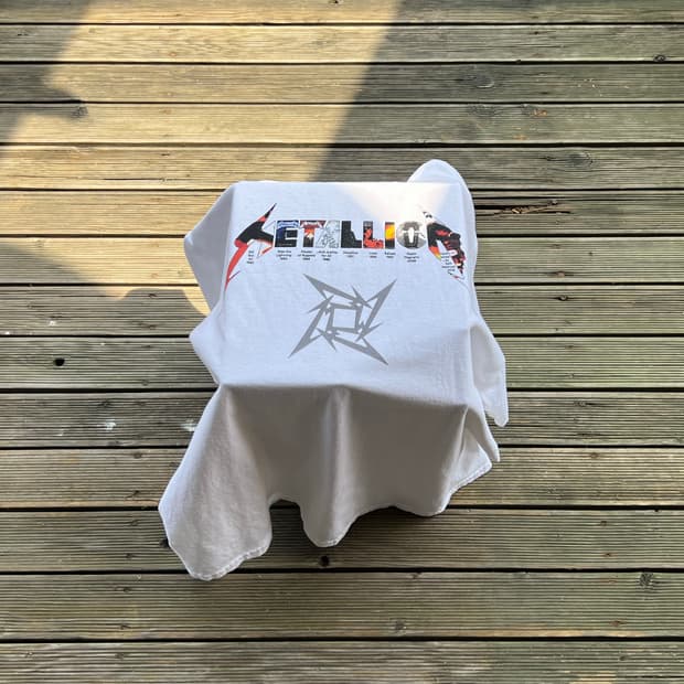 메탈리카 Metallica 앨범 아트워크 빈티지 티셔츠 2XL
