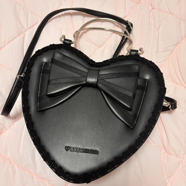 베이비더스타샤인 리본하트백