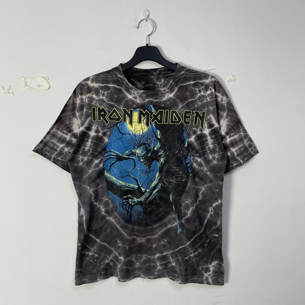 빈티지 Iron Maiden 반팔 티셔츠