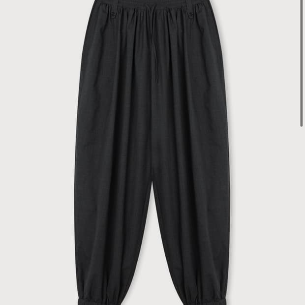 새) 에토스 BALLON BANDED PANTS 블랙 m 스님셋업