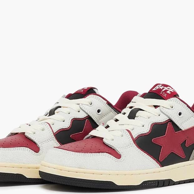 베이프 bape sk8 sta white/red 270