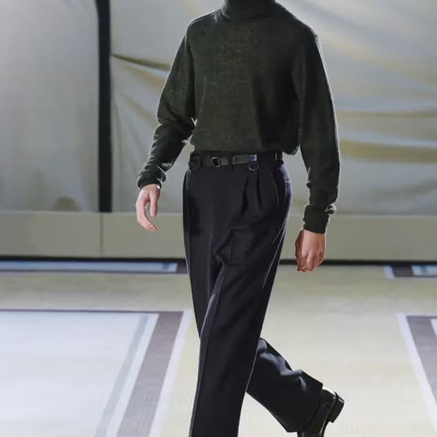 르메르 17FW 알파카 스탠드 카라 스웨터 그레이 S