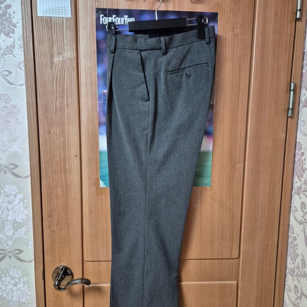 무탠다드 와이드 히든 밴딩 슬랙스 미디엄그레이 30