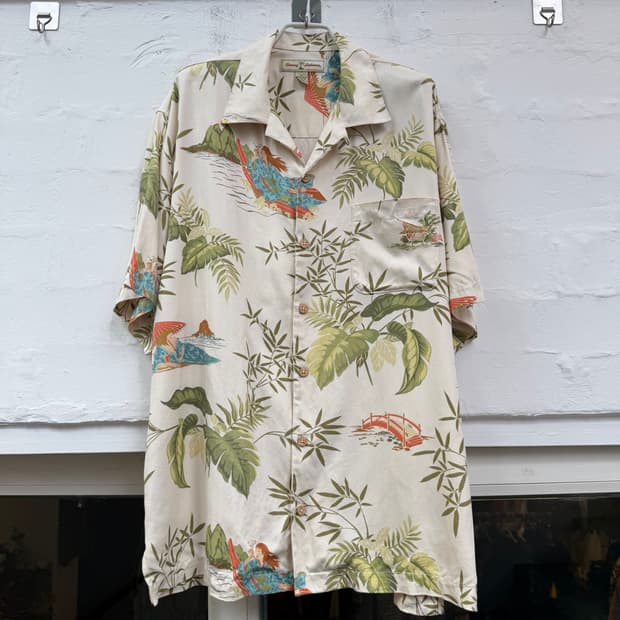 Tommy Bahama 토미바하마 실크 하와이안 캠프셔츠 S