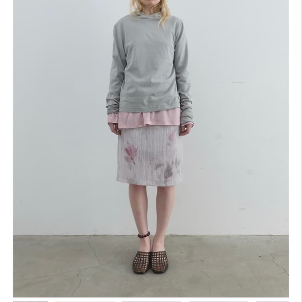 낫띵에브리띵 (EXCLUSIVE) SILKY FLORAL MIDI SK