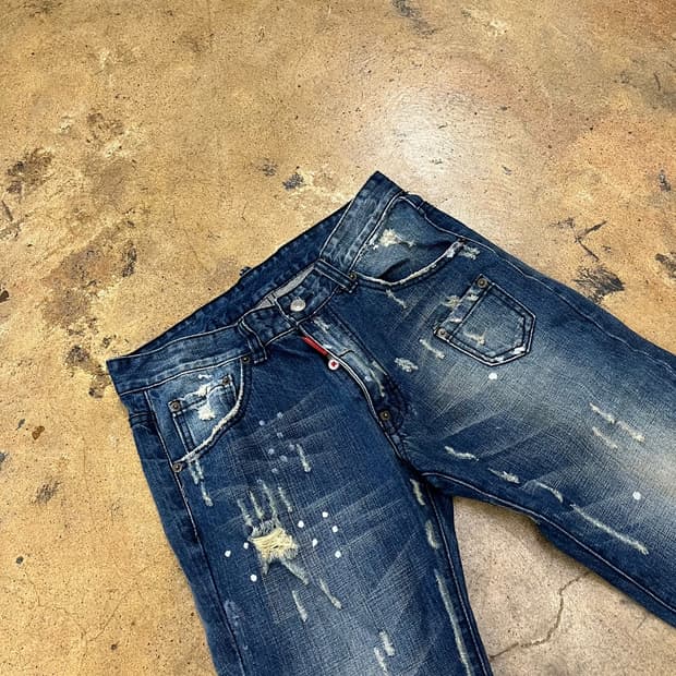 [정품/50] 디스퀘어드 데미지 워싱 데님 청바지 b19