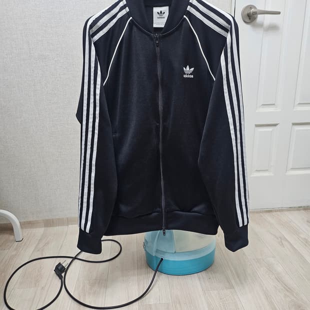 (100)L ☆초대장급☆ 아디다스 슈퍼스타 2중지퍼 [검흰] 트랙탑져지