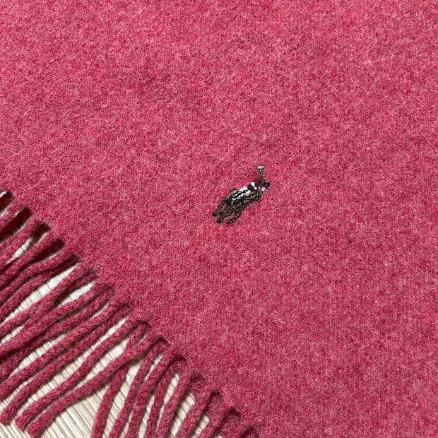 폴로 랄프로렌 울 머플러 핑크