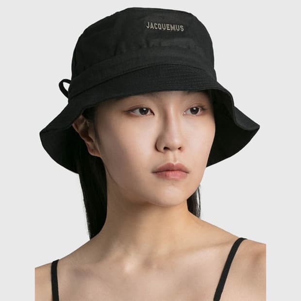 자크뮈스 르 밥 가조 블랙 버킷햇