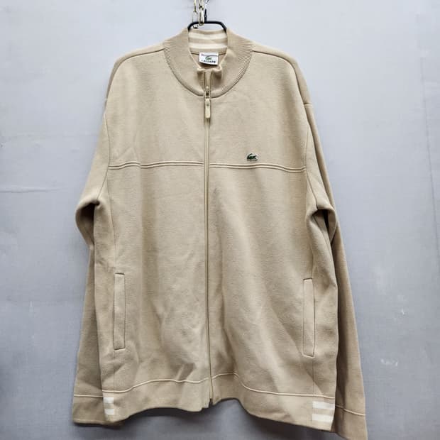 라코스테 로고 코튼 니트 자켓 집업 105(XL)