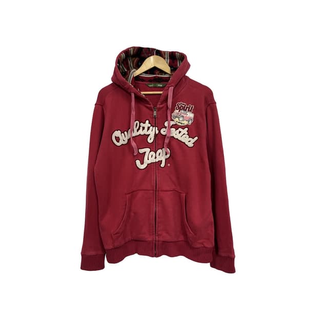 Jeep 지프 Y2K 빈티지 풀 후드집업