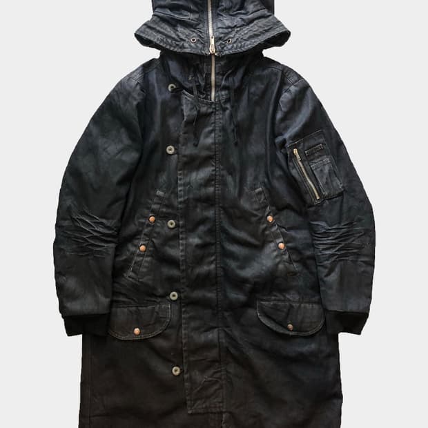 릭오웬스 07FW 익스플로더 롱 파카 모즈코트 야상