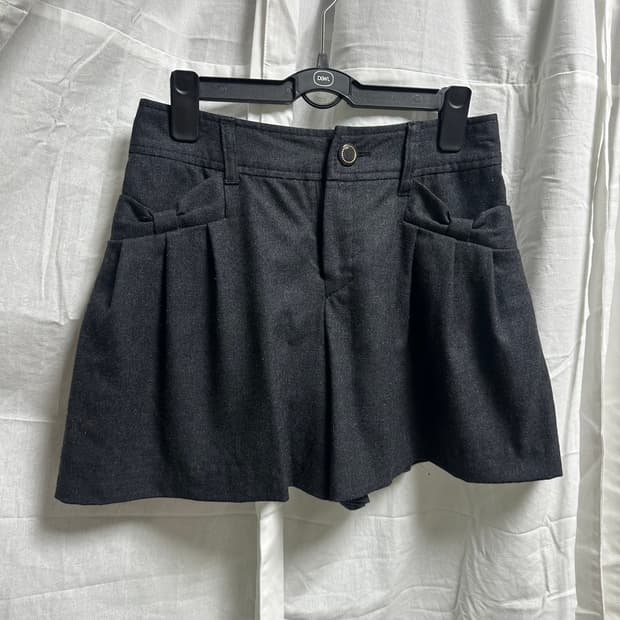 히메갸루 리본 주머니 포인트 반바지