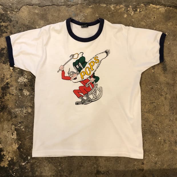 70s~90s Ringer T-shirt-XL