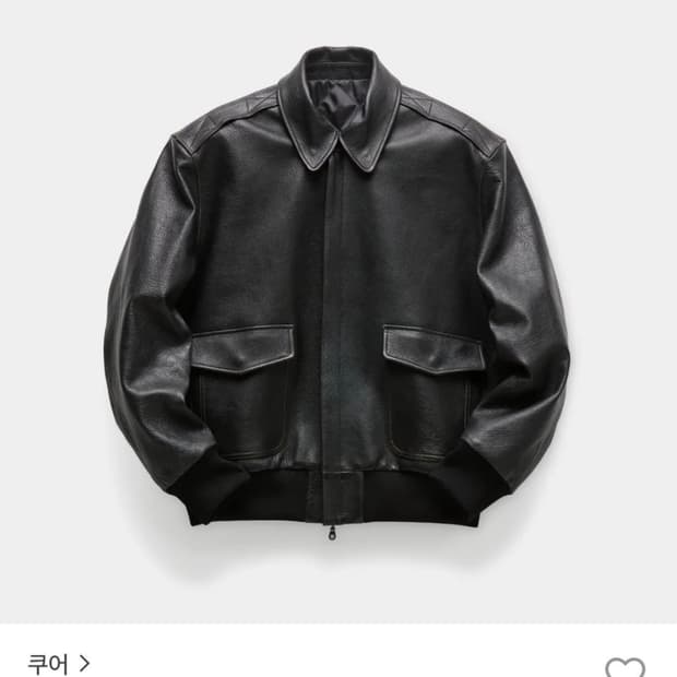 쿠어 고트 스킨 A-2 레더 자켓