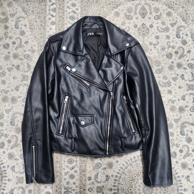 ZARA 자라  레더 라이더 자켓 L (55반까지)