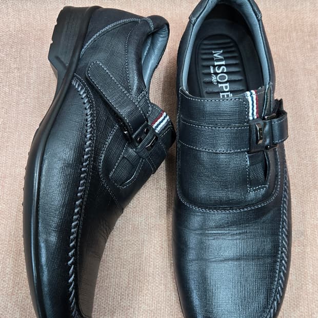 미소페 270mm- 버클장식 남성 소프트 사피아노 몰드창 보트슈즈