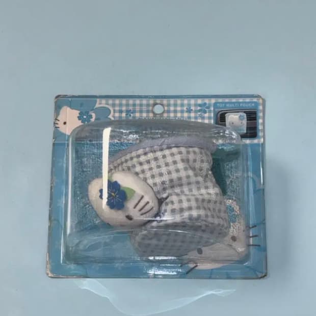 2003 고전 산리오 키티 차량 컵 홀더 주머니 보관함