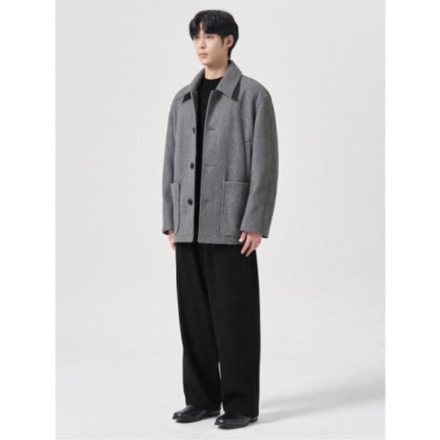 에잇세컨즈 하프코트 그레이(L)