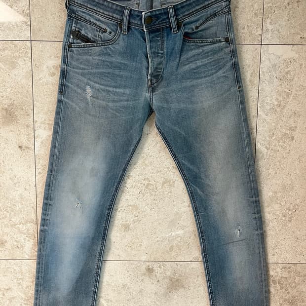 디젤 BELTHER 데미지 워싱 청바지 W31 L30