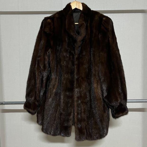 밍크 코트 브라운