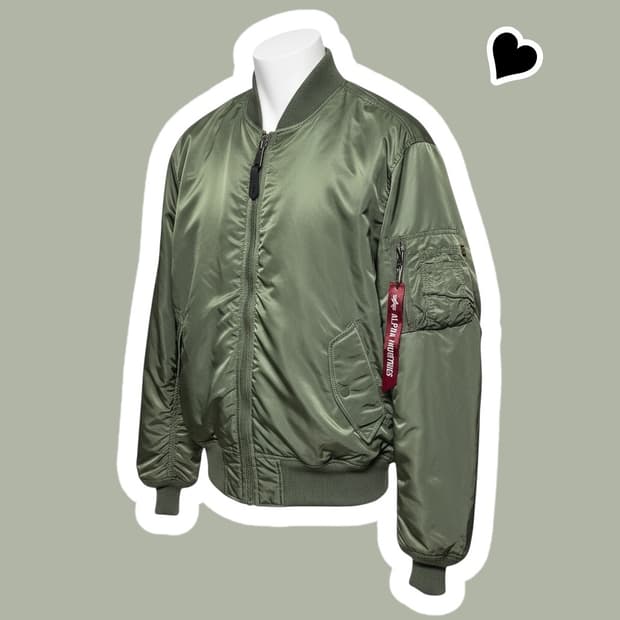 알파인더스트리 MA-1 올리브 양면 자켓