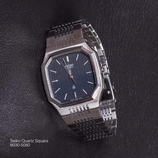 세이코 쿼츠 스퀘어, 6030-5080 빈티지 시계