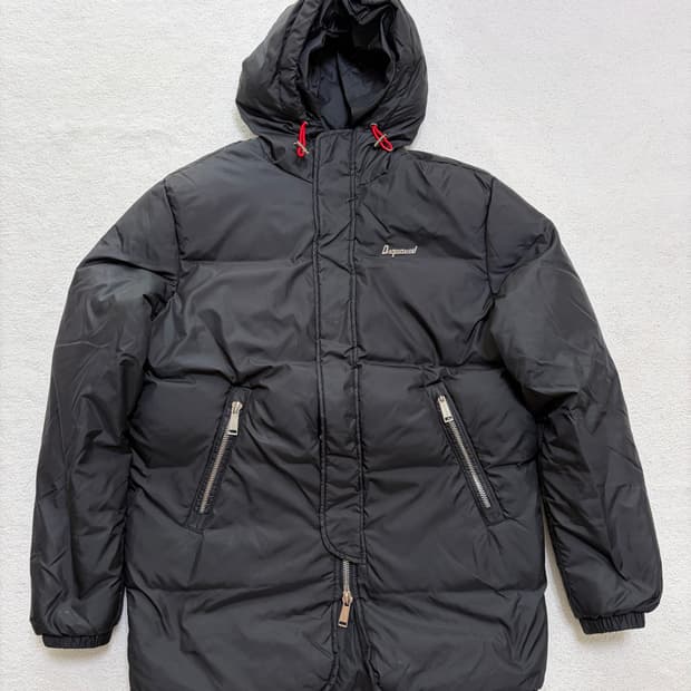 [48] 디스퀘어드2 콜마이너 스틸로고 덕다운 롱파카 패딩