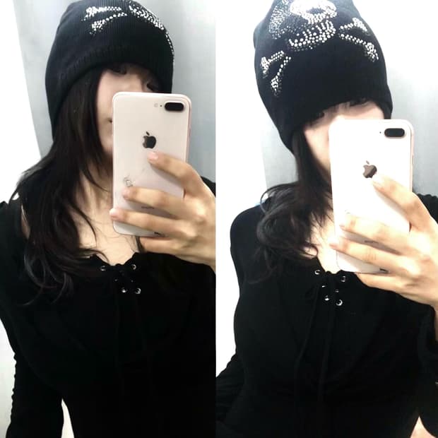 skull cubic beanie