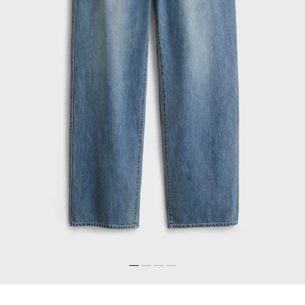 [1]포터리 와이드 데님 두벌 일괄판매 미드블루, 라이트블루2  