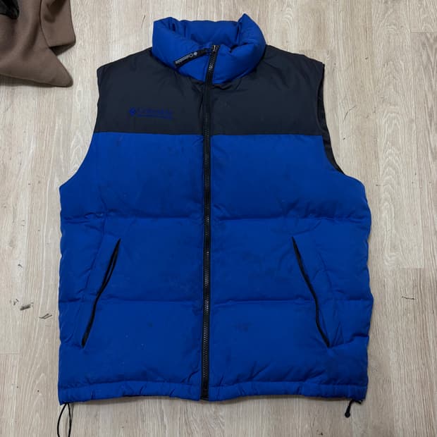 컬럼비아 USA 남성 덕다운 패딩조끼 M/95 