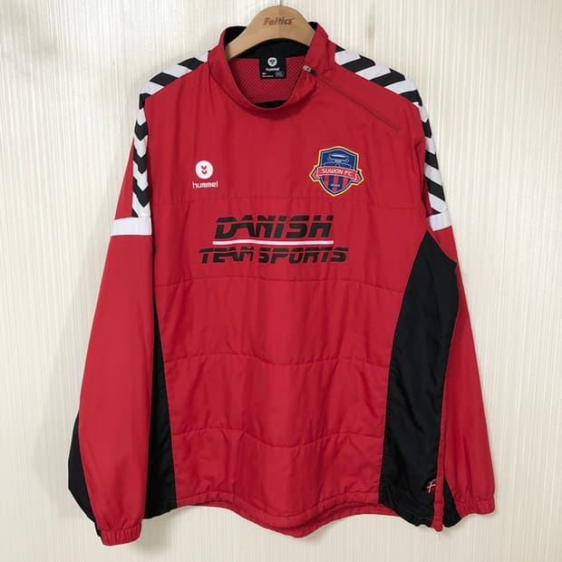 K리그2 험멜 수원FC 웜업 풀오버바람막이 3XL