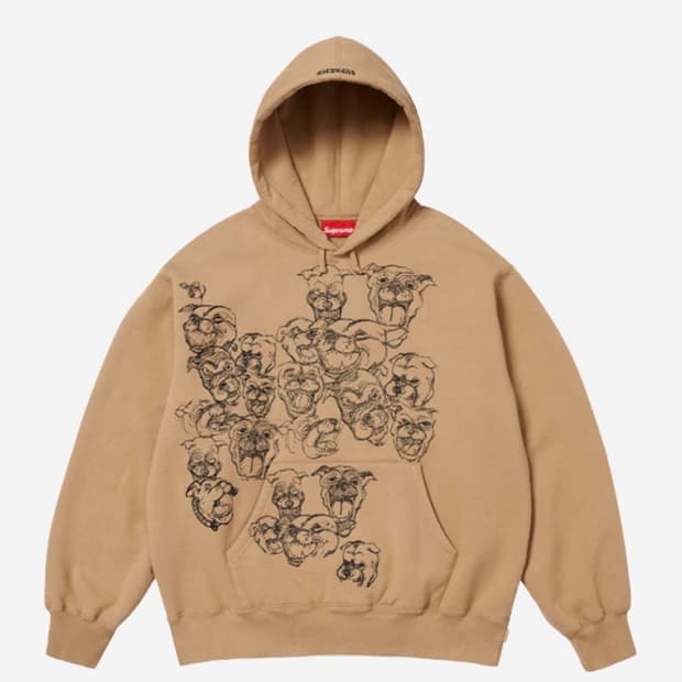 슈프림 핏불 후드 새상품 L supreme pitbulls