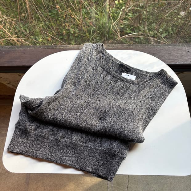 ICB 울, 아크릴 혼방 베스트 니트베스트