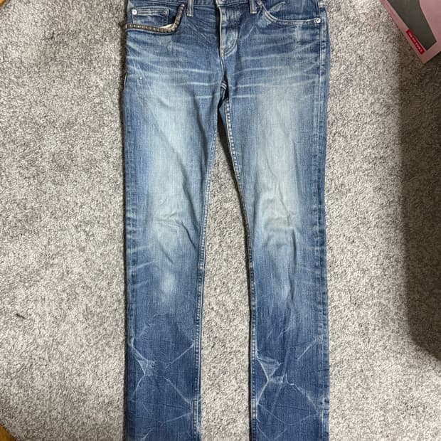 히스테릭글래머 스터드 로우라이즈 데님