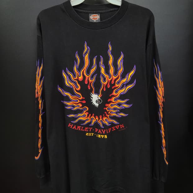HARLEY DAVIDSON 할리데이비슨 1990s 빈티지 롱 슬리브