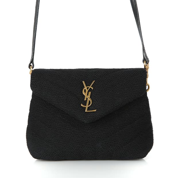 생로랑 루루백 토이 블랙 트위드 Y퀼팅 미니크로스백 678401