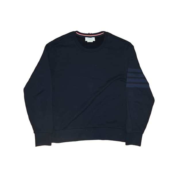 [정품]톰브라운 네이비 삼선 맨투맨