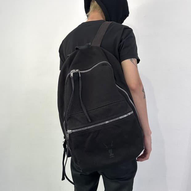 릭오웬스 17AW 블랙 더플 백팩