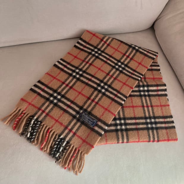정품 버버리 클래식 노바체크 램스울100 머플러 목도리