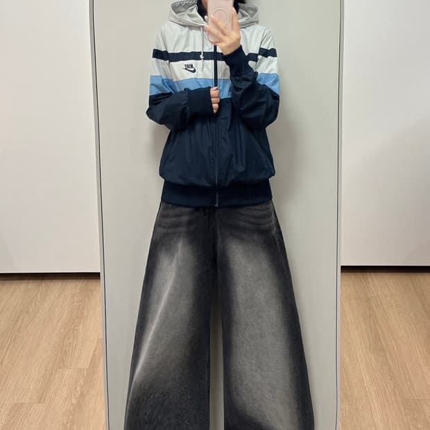 나이키 00s 올드스쿨 후드 바람막이 자켓