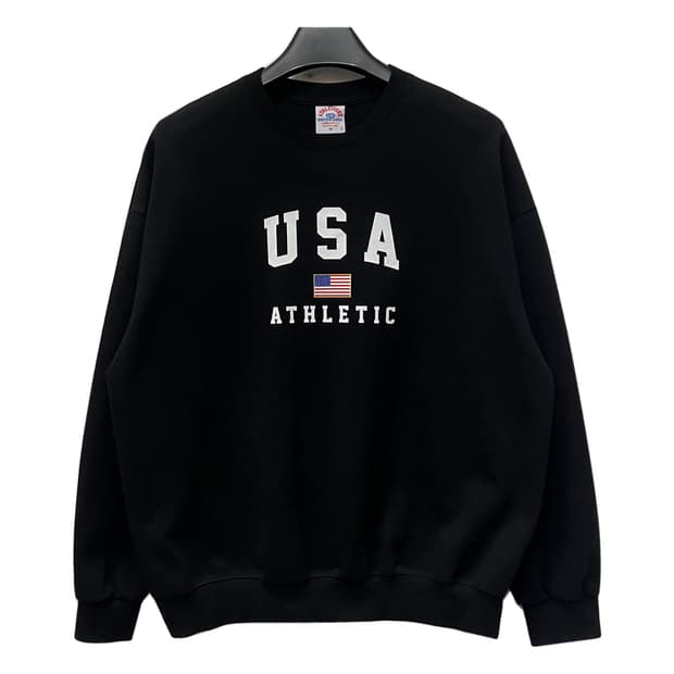 VTG ATHLEISURE USA 프린팅 오버핏 맨투맨 M