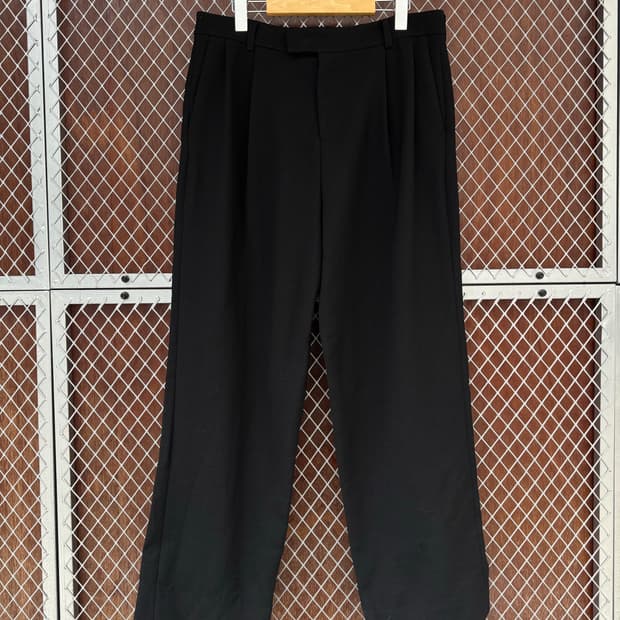 렉토 버진 울 핀턱 와이드 슬랙스 M