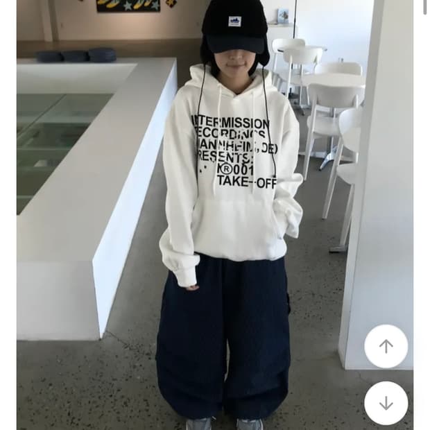 에이블리 남여공용 레터링 프린팅 가을 오버핏 후드티 (새상품)