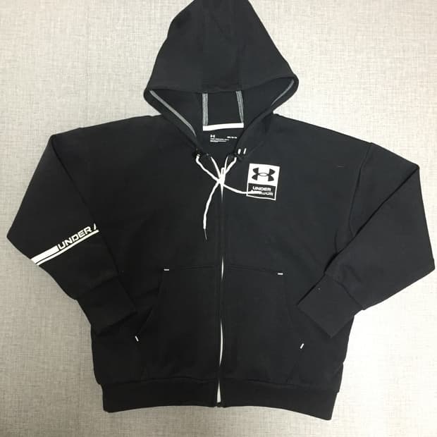Underarmour 언더아머 가슴로고 운동복 후드집업