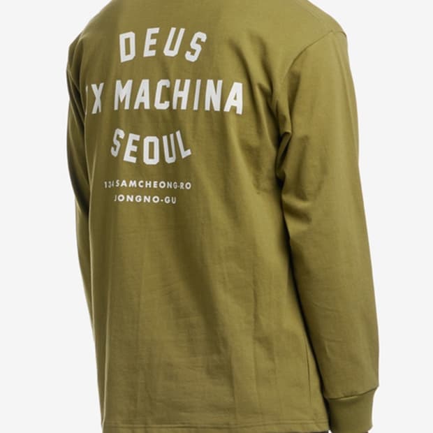 XL) 데우스 삼청 롱슬리브 올리브그린