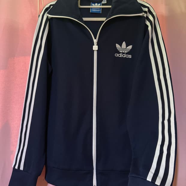 아디다스져지 아디다스 유로파 네이비 트랙탑 불꽃 집업 파이어버드 90