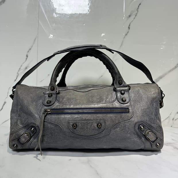 [A 정품] 발렌시아가 시티 모터백 트위기 블루그레이